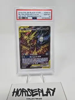 2019 POKEMON SM BLACK STAR PROMO #SM210 MLTRS/ZPDS/ARTCN.GX HIF ETB PSA 10 - Image 1