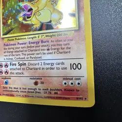 Charizard Base Set Unlimited Holo Rare 4/102 Pokemon TCG LP - Image 3
