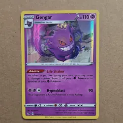 Pokemon TCG Gengar 085/202 Holo Rare Sword & Shield Swsh01 110 HP English - Image 1