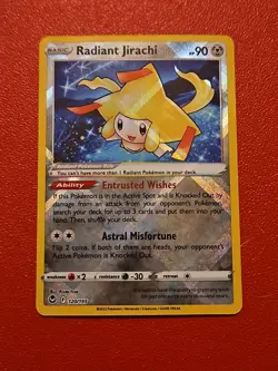 Pokemon TCG Radiant Jirachi Silver Tempest 120/195 Holo Radiant Rare - Image 1