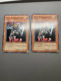 Yu-Gi-Oh! 2X D.D. Warrior Lady Common 1st Edition SD5-EN011 HP - Image 1