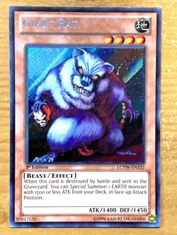 yugioh Giant Rat LCYW-EN232 1st Edition Secret Rare Near Mint - Image 2