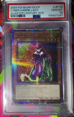 Cyber Harpie Lady QCCP-JP119 Quarter Century Japanese YUGIOH PSA 10 Gem Mint - Image 1