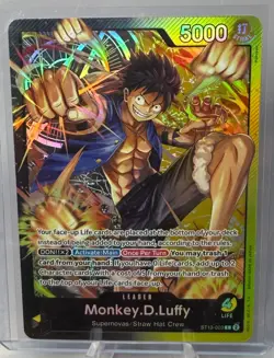 Monkey.D.Luffy • ST13-003 SR Leader The Three Brothers Holo Foil One Piece TCG - Image 1