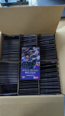 One Piece TCG OP-10 Royal Blood Sleeved Booster Pack- Sealed- Lot of 134 - Image 1