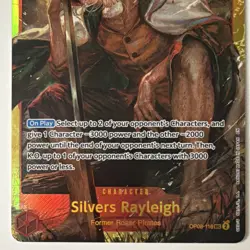 Silvers Rayleigh OP08-118 Secret Rare Foil Two Legends One Piece CCG - Image 2