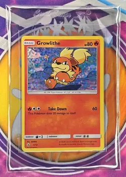 🔥Growlithe 1/12 Holographic Pokemon Card McDonalds Promo Holo 2018👍📈 - Image 3