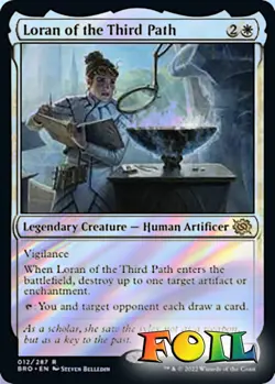 Loran of the Third Path 12 MTG The Brothers' War Rare NP Foil - Image 1