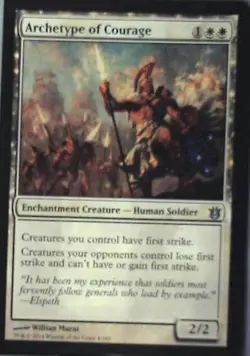 Archetype of Courage - Born of the Gods: #4, Magic: The Gathering Nm C257 - Image 1