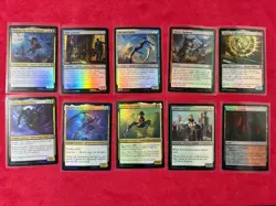 Multi-Color Gold Foil Lot - Marvel’s Spider-Man SPM MTG Magic Gathering 10 Cards - Image 1
