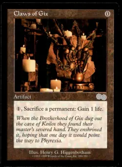 Claws of Gix LP Light Play Urza's Saga MTG [10276] - Image 1