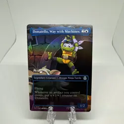 Donatello, Way with Machines (Borderless Foil) MTG Teenage Mutant Ninja Turtles - Image 1