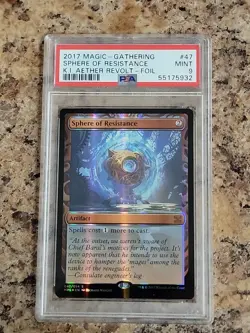 2017 MTG Kaledesh Invention AETHER REVOLT-FOIL Sphere of Resistance Mint PSA 9 - Image 2