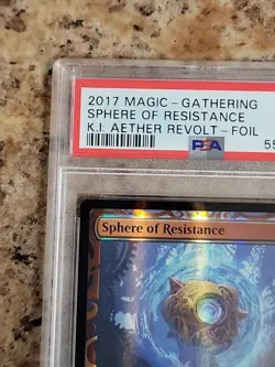 2017 MTG Kaledesh Invention AETHER REVOLT-FOIL Sphere of Resistance Mint PSA 9 - Image 3