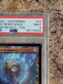 2017 MTG Kaledesh Invention AETHER REVOLT-FOIL Sphere of Resistance Mint PSA 9 - Image 4