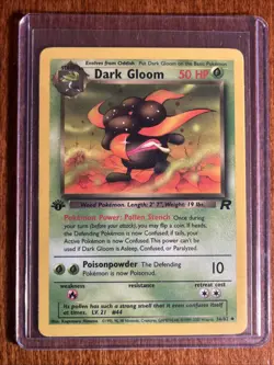 [LP+/NM] 2000 Pokemon Team Rocket Dark Gloom 1st Edition #36/82 Uncommon - Image 1