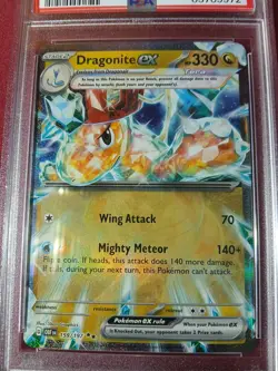2023 Pokemon Obsidian Flames Double Rare Dragonite ex 159/197 PSA10 - Image 3