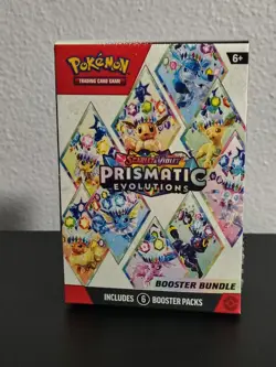 Pokemon TCG: S&V Prismatic Evolutions Booster Bundle (6pks) Factory Sealed - Image 1