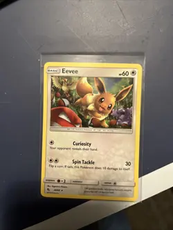 Pokemon TCG Eevee Card Hidden Fates Holo Rare 48/68 - Image 1