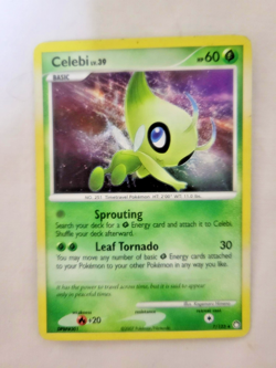 2007 Pokemon Mid-Era Rare Holo Celebi LV.39 (7/123) Mysterious Treasures (LP) - Image 3
