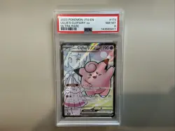 2025 POKEMON JTG EN-JOURNEY TOGETHER ULTRA RARE #173 LILLIE'S CLEFAIRY EX PSA 8 - Image 1