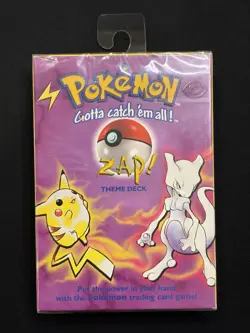 *FACTORY SEALED* 1999 Pokemon ZAP Theme Deck WOTC Vintage - Image 2