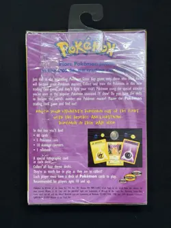 *FACTORY SEALED* 1999 Pokemon ZAP Theme Deck WOTC Vintage - Image 4