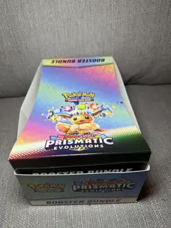 Pokemon TCG: Prismatic Evolutions Booster Bundle Display Case Empty Case Ripped - Image 2