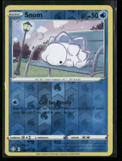Snom 029/072 Common Shining Fates Pokemon Reverse Holo Near Mint - Image 1