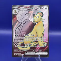 Team Rocket's Persian ex 219/182 SV10 Destined Rivals Ultra Rare Holo Pokemon NM - Image 1