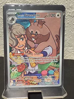 Pokemon TCG Arven's Greedent Card 205/182 Sv10: Destined Rivals NM - Image 1