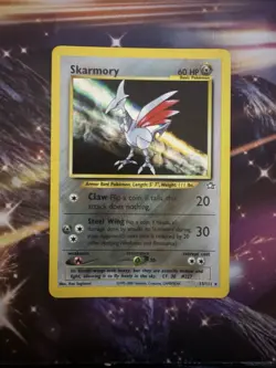 Pokemon TCG Skarmory Neo Genesis Holo Rare Card 13/111 Unlimited LP - Image 1