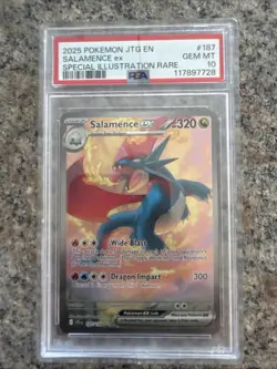 Pokemon TCG Salamence EX Journey Together Special Illustration Rare PSA 10 - Image 1