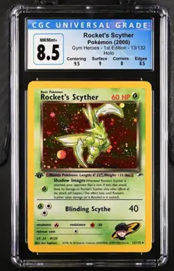 Pokemon Rocket's Scyther 2000 Gym Heroes - 1st Ed. 13/132 Holo CGC 8.5 - Image 1