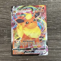 2021 Sword & Shield - Evolving Skies Flareon VMAX VMAX/Rare Holo VMAX #18 - Image 1
