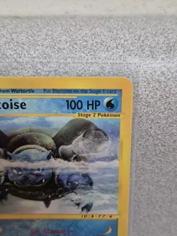 BLASTOISE 37/165 Expedition Base Set E-SERIES NON-HOLO rare Pokemon - Image 4