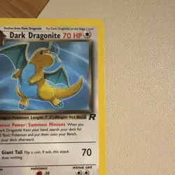 Dark Dragonite 22/82 Team Rocket LP Rare Pokemon TCG Non Holo - Image 2