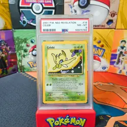 PSA 8 2001 Pokemon Neo Revelation Unlimited Celebi 16 - Image 1