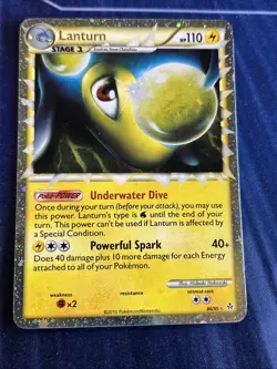 2010 Pokemon Unleashed Lanturn #86/95 Prime Holo Ultra Rare - Image 1