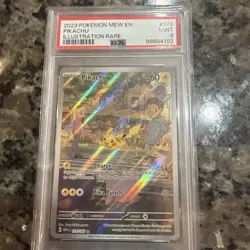 2023 Pokemon 151 Pikachu 173/165 Illustration Rare PSA 9 MINT - Image 2