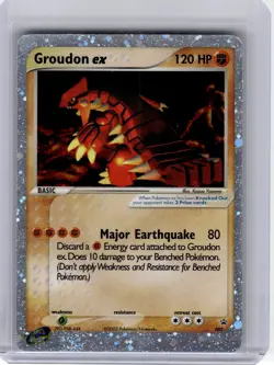 2003 Pokemon—Groudon EX #002 Nintendo—Black Star Promo Holo [Moderately Played] - Image 1