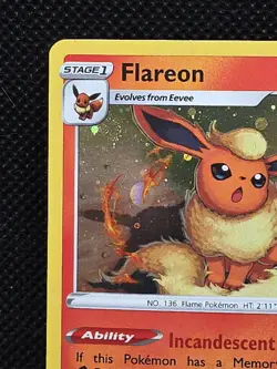 Flareon Cosmos Holo Rare Promo 2020 Pokemon Card #026/185 - Image 2