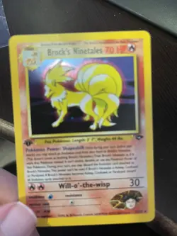 Brock’s Ninetales 1st Edition 3/132 Gym Challenge Pokemon Near Mint - Image 2