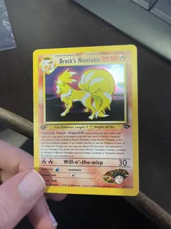 Brock’s Ninetales 1st Edition 3/132 Gym Challenge Pokemon Near Mint - Image 3