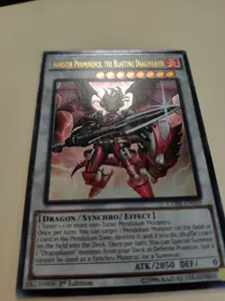 Yugioh Ignister Prominence, The Blasting Dracoslayer CORE-EN050 Ultimate Rare LP - Image 2