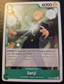 Sanji OP09-028 Common Emperors In The New World One Piece Card Game - Image 1
