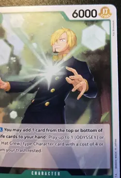 Sanji OP09-028 Common Emperors In The New World One Piece Card Game - Image 3