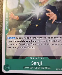 Sanji OP09-028 Common Emperors In The New World One Piece Card Game - Image 4