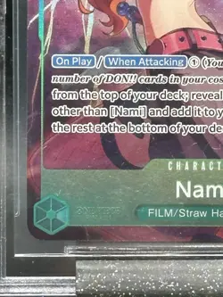 One Piece 2023 Paramount War #OP02036 Nami SR PAR BGS 9.5 - Image 5