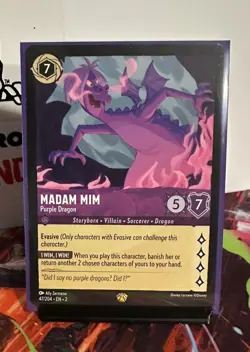 Madam Mim - Purple Dragon - 47/204 - Legendary - Near Mint - Disney Lorcana - Image 1